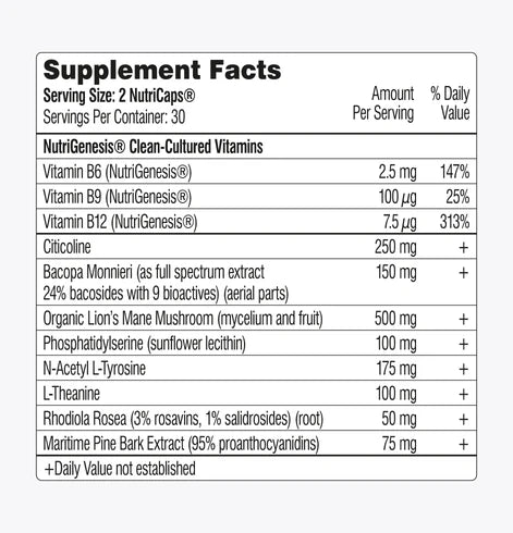 【Mind Lab Pro® Site】 Universal Nootropic™ Brain Booster Supplement for Focus, Memory, Clarity, Energy - 60 Capsules - Plant-Based, Naturally Sourced Memory Vitamins for Better Brain Health