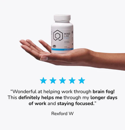 【Mind Lab Pro® Site】 Universal Nootropic™ Brain Booster Supplement for Focus, Memory, Clarity, Energy - 60 Capsules - Plant-Based, Naturally Sourced Memory Vitamins for Better Brain Health